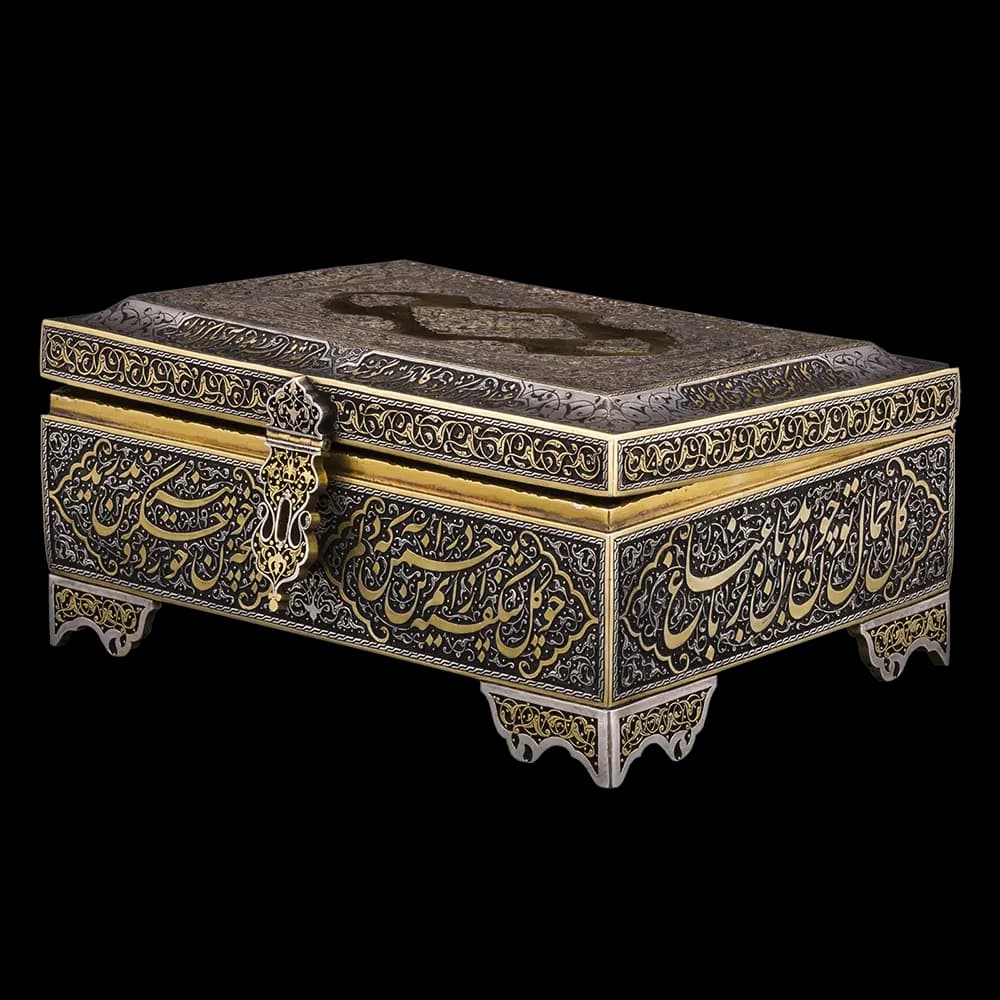 جعبه جواهرات شبکه بری و قلمزنی